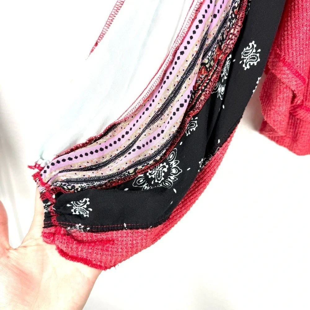 Free People Blossom Thermal Cherry Red Combo XS